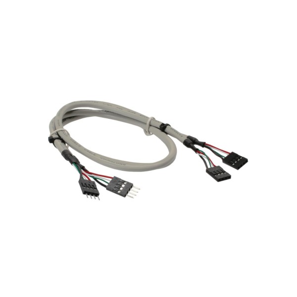 InLine® USB 2.0 Verlängerung, intern, 2x 4pol Pfostenstecker auf Pfostenbuchse, 0,6m, bulk