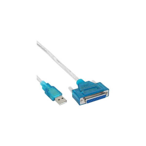 InLine® USB zu 25pol parallel, Drucker-Adapterkabel