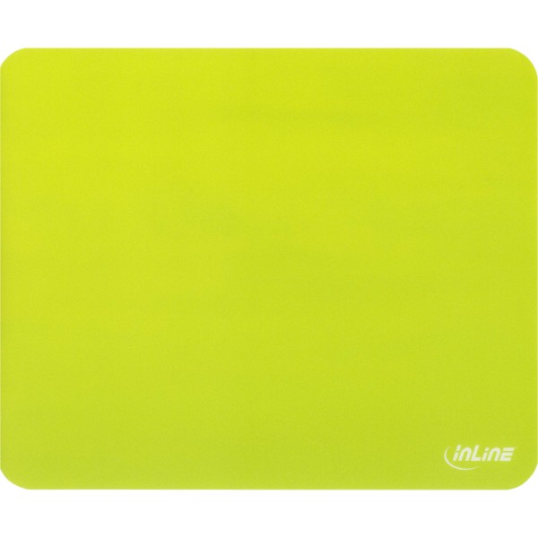 InLine® Maus-Pad antimikrobiell, ultradünn, grün (Tendenz gelb), 220x180x0,4mm