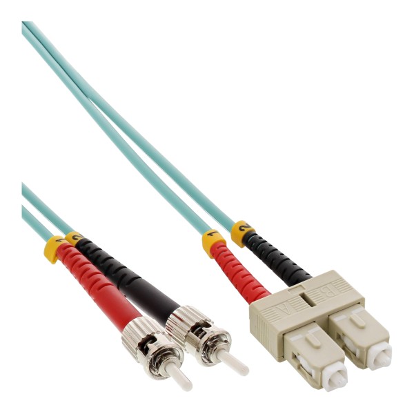InLine® LWL Duplex Kabel, SC/ST, 50/125µm, OM3, 15m
