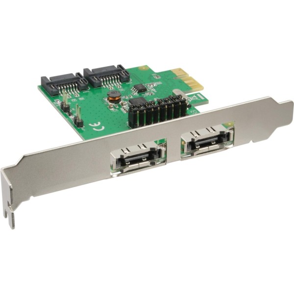 InLine® Schnittstellenkarte, 2+2-fach SATA 6Gb/s, PCIe, kein RAID