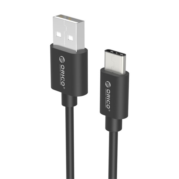 USB-A zu USB-C Ladekabel 2.4A - 15 cm - Schwarz