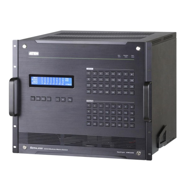 ATEN VM3200 32x32 Modular Matrix Switch - Video/Audio/Seriell-Switch - 19"-Rack montierbar