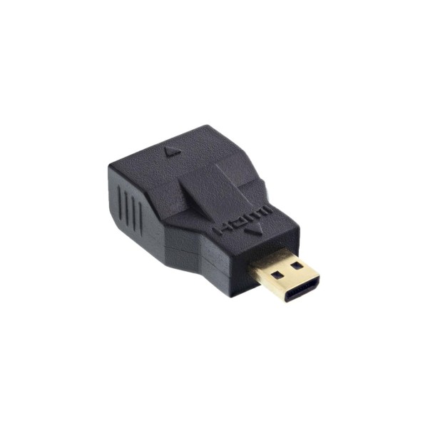 InLine® HDMI Adapter, Mini HDMI C Buchse auf Micro HDMI D Stecker, 4K2K kompatibel, vergoldete Konta
