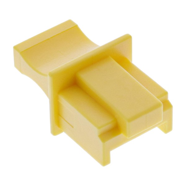 InLine® Staubschutz, für RJ45 Buchse, Farbe: gelb, 10er Blister