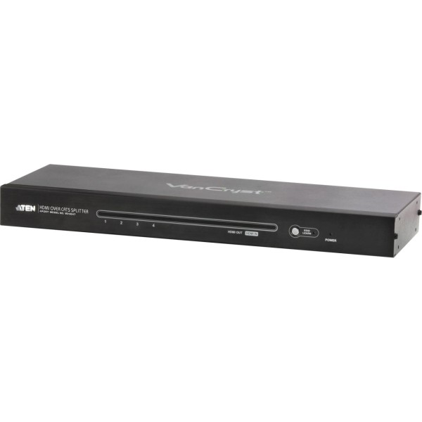 ATEN VS1804T Video-Splitter HDMI 4-fach Verteiler über Netzwerk-Kabel, FullHD, 3D