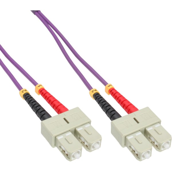 InLine® LWL Duplex Kabel, SC/SC, 50/125µm, OM4, 5m