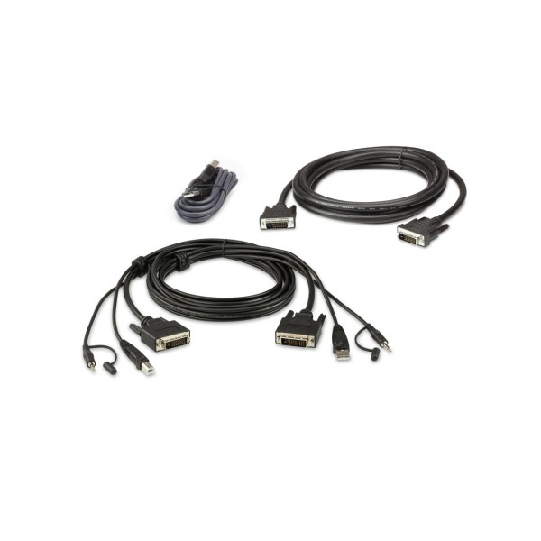 ATEN 2L-7D02UDX3 KVM Kabelsatz, USB DVI-D Dual-Link Dual Display Secure KVM, 1.8m