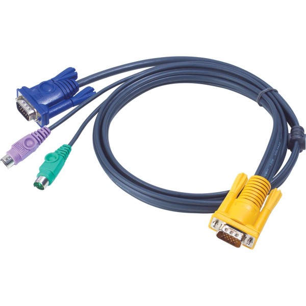ATEN 2L-5210P KVM Kabelsatz, VGA, PS/2, Länge 10m