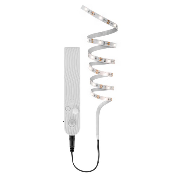 ANSMANN 1600-0436 LED-Band mit Sensor, batteriebetrieben, 60 LEDs, warmweiß